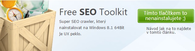Free SEO Toolkit - Instalace na Windows 8.1 64bit